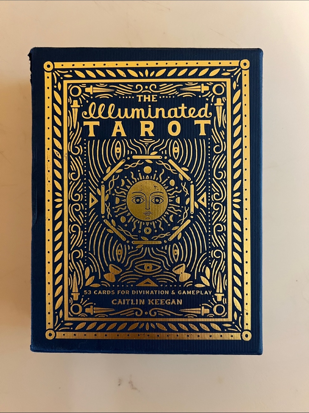 The Illuminated Tarot Deck - Gold Foil on Deep Blue